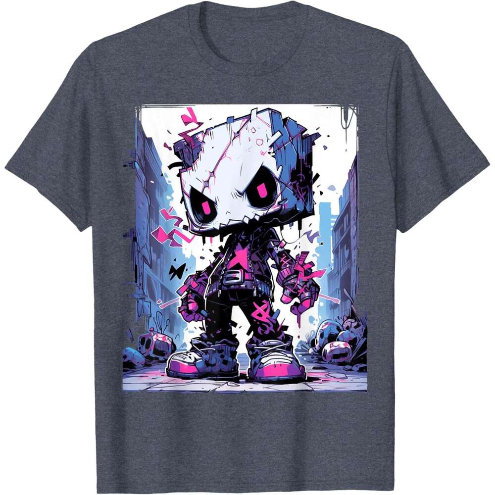 Mens T shirt Funny Monster Cute Cartoon Comic Halloween Graffiti Anime T-Shirt shirts tshirt graphic tee Casual tops summer clothes Short sleeve
