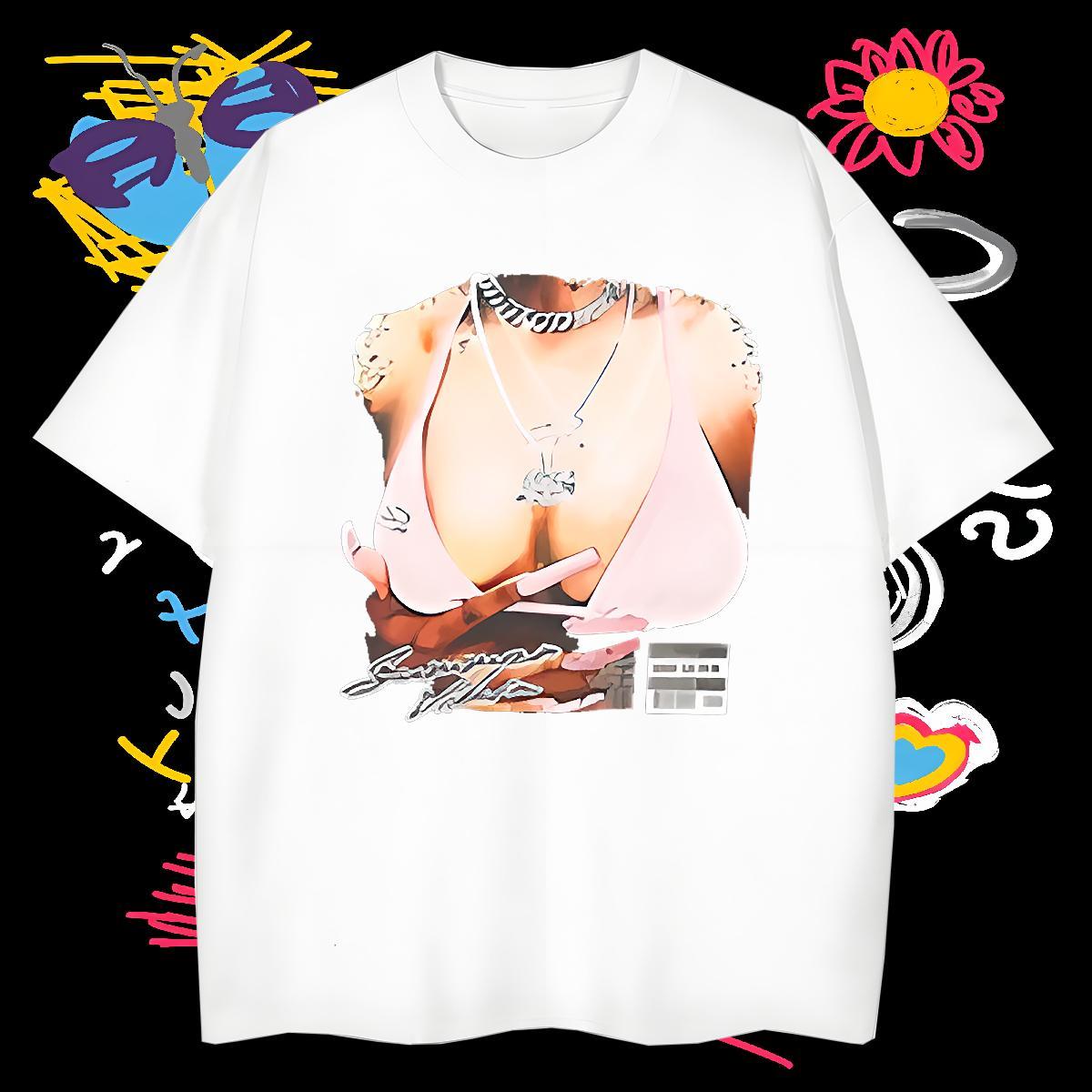 T Shirts Men 230g Pure Cotton chest Hip Hop Breathable Short Sleeve Graphic Men Clothes T-Shirt Fashion Design TOP Quality Tees Shirts