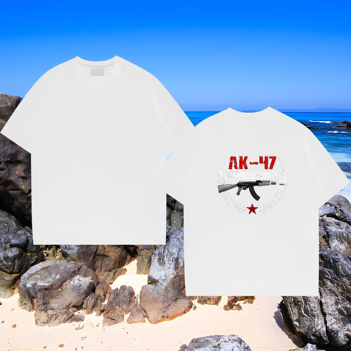 Unisex Tshirt for Man Woman 230g Cotton gun T-Shirts for Men Daily Outfit O Neck Short Sleeves Asian Size Factory Direct Tops