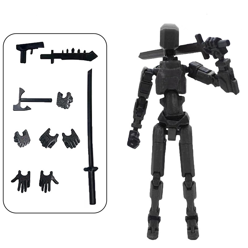 Titan 13 Action Figures 3D Printed Multi-Jointed Movable Lucky Action Figure