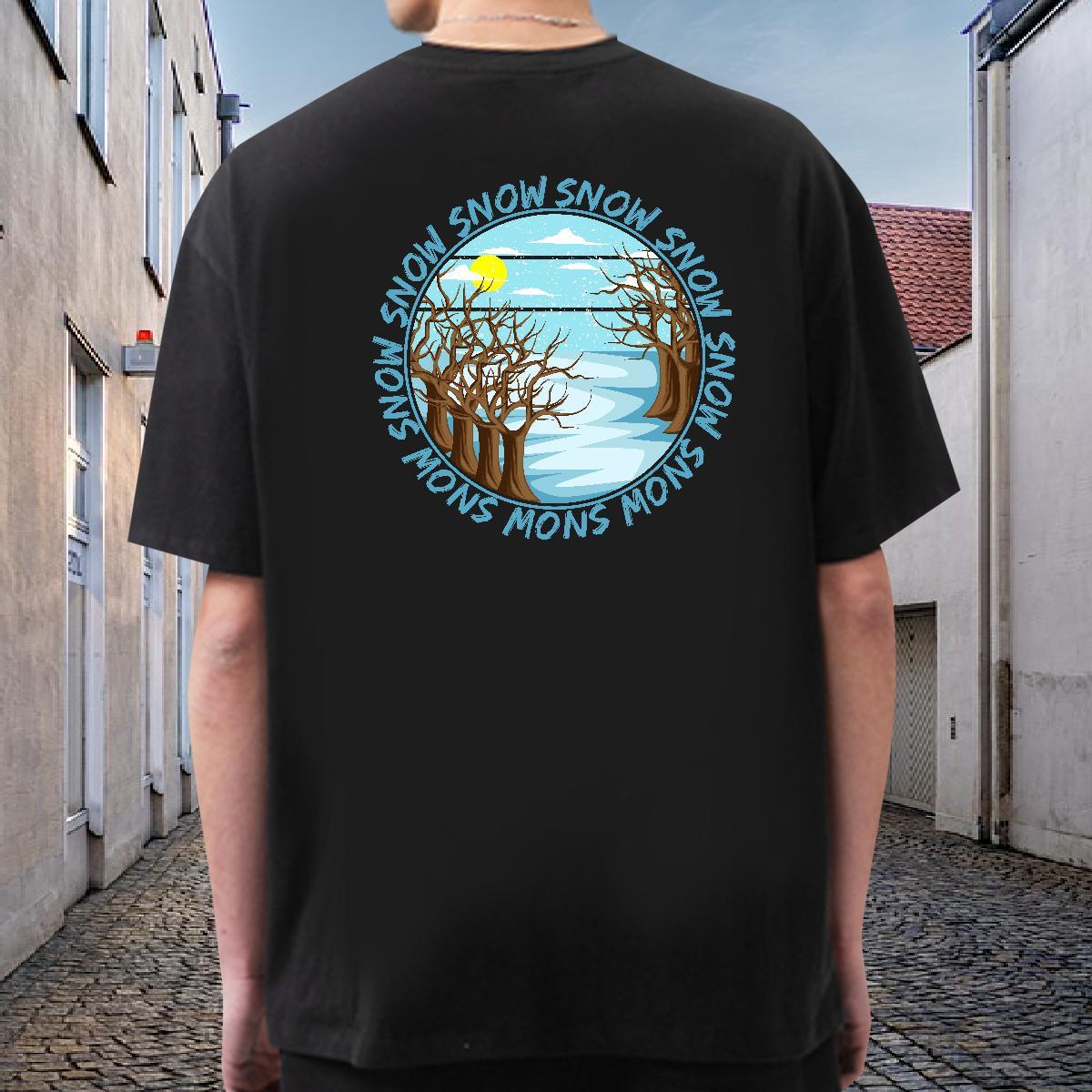 Fashion T Shirts Men 100% Cotton 230g sun Street Clothings Breathable Short Sleeve Free Shipping Men Tops Tees DIY Printed