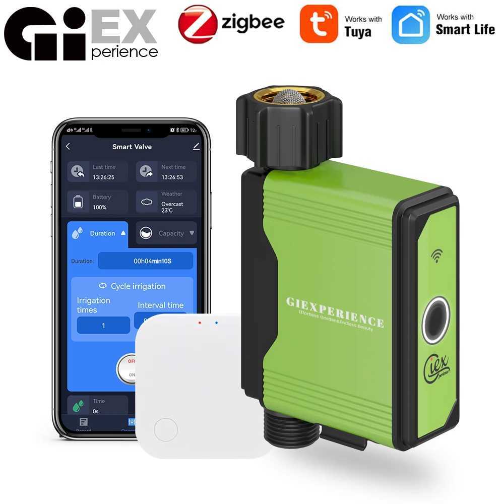 2024 New ZIGBEE WIFI Garden Drinking Water Timer Intelligent Sprinkler Fire Extinguishing System with Built in Water Flow Recorder Controller TYA B240