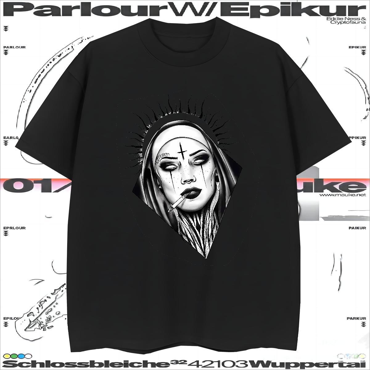 Men T Shirts 230g Cotton nun Spring Summer Crew Neck Black White Men Clothes T-Shirt Designer Cool Top Tees