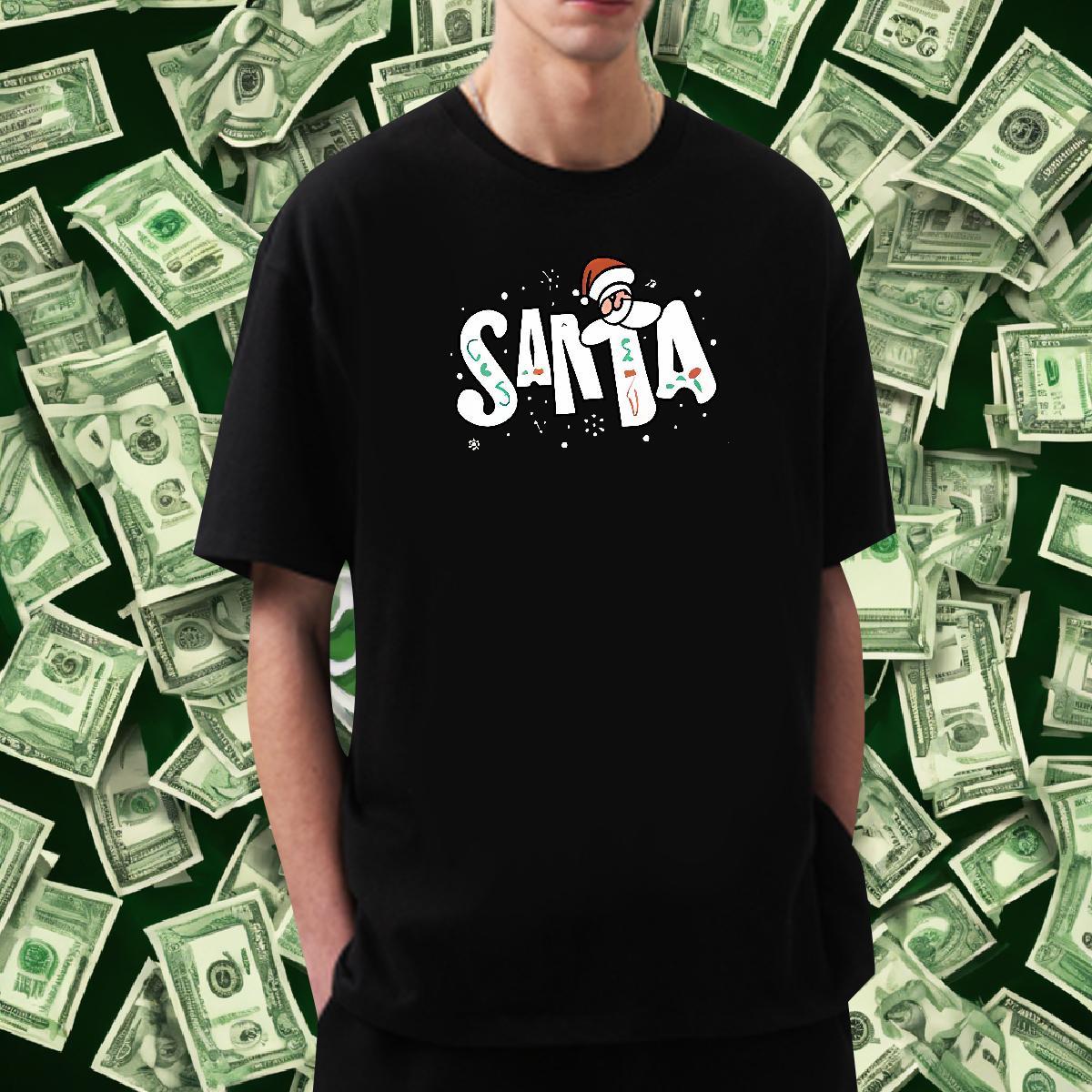 T Shirt For Man 230g Cotton Christmas Hip Hop Street Crew Neck Breathable White Plus Size Mens Tshirts Brand Free Shipping Tee Shirt