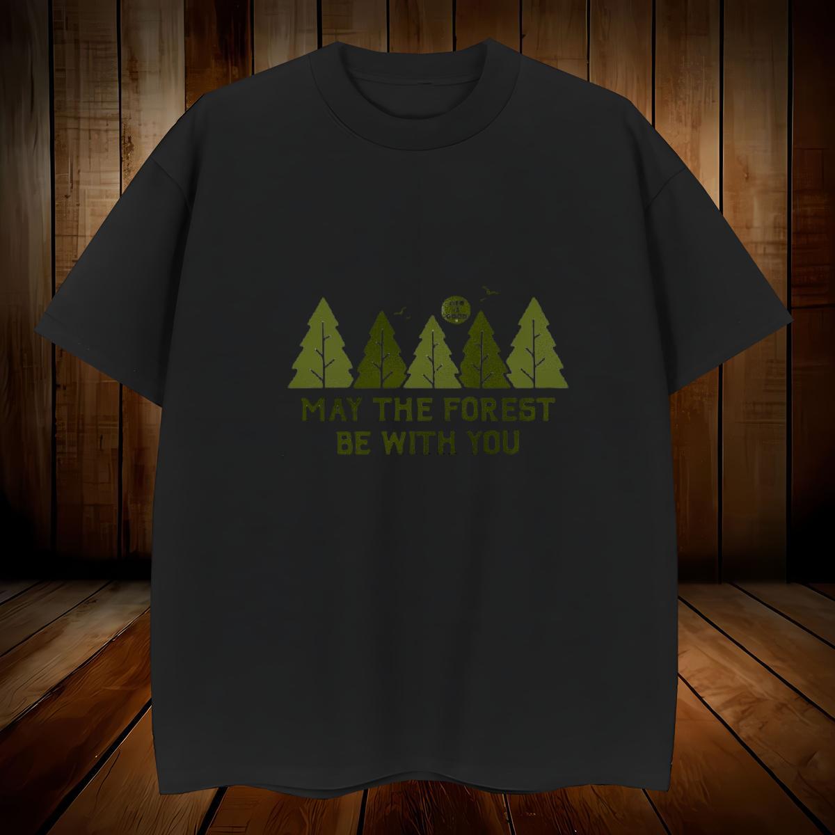 T-Shirts 230g Pure Cotton tree Sport Short Sleeve Soft Cartoon Print Men Tshirts Customized Brand Tops Shirt