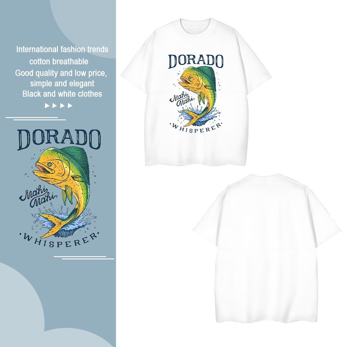 Comfortable Couples T Shirts 230g Pure Cotton T-Shirts Spring Summer Round Neck Short Sleeve Cartoon Print Classic Casual Tops