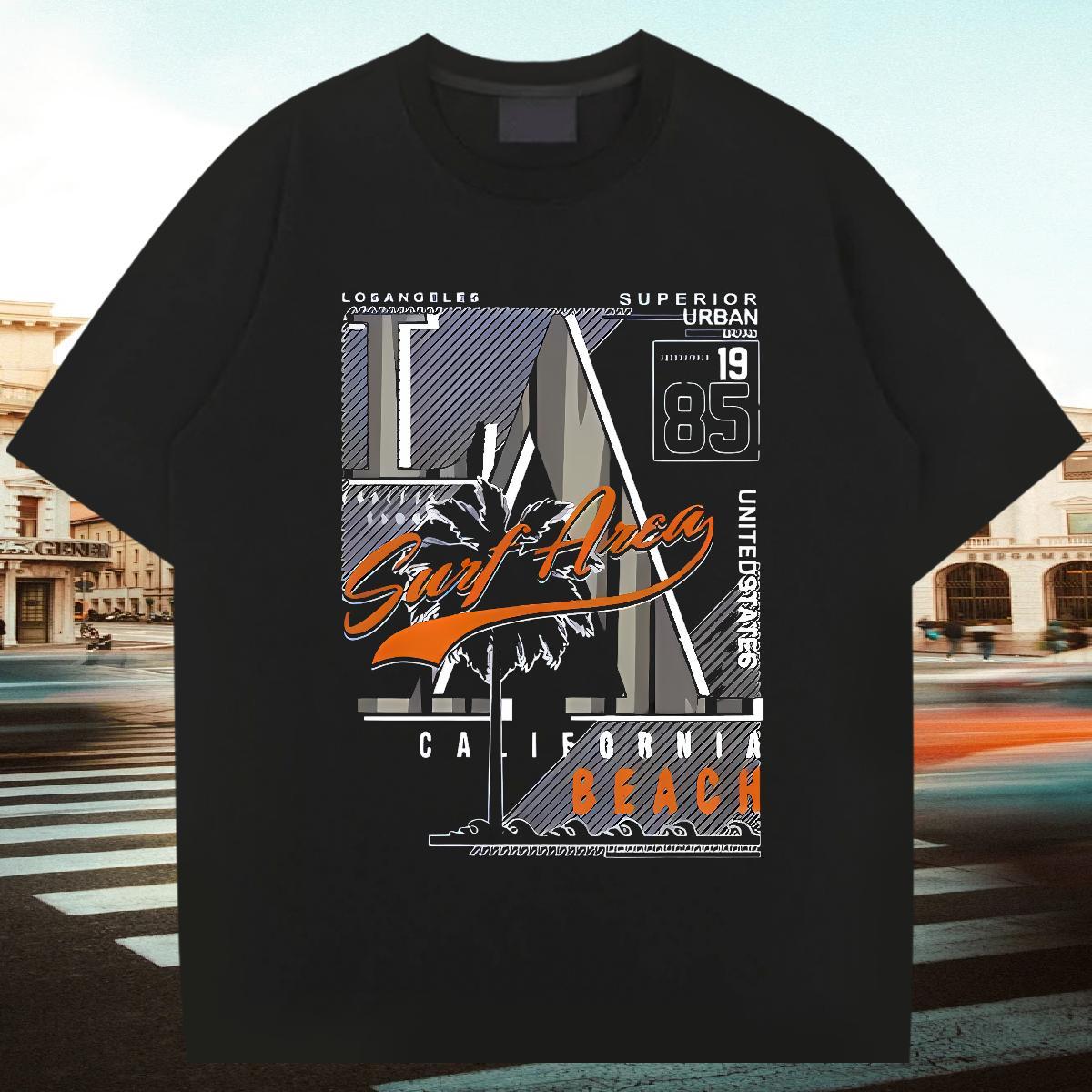 Free Shipping Tshirt for Man Woman 230g 100% Cotton Street Wear letter Cartoon Printing L-4XL Round Neck Short Sleeve Fashion Design Man T Shirts Tops