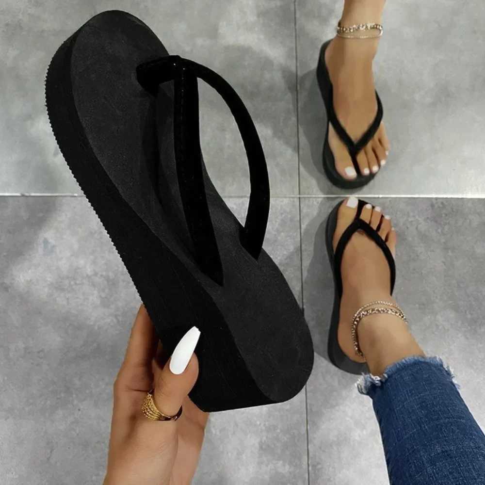 Slippers Summer Shoes Women Wedges Sandals Slides Beach Home Slippers Women Flip Flops Memory Foam Slippers Womens Shoes W250704