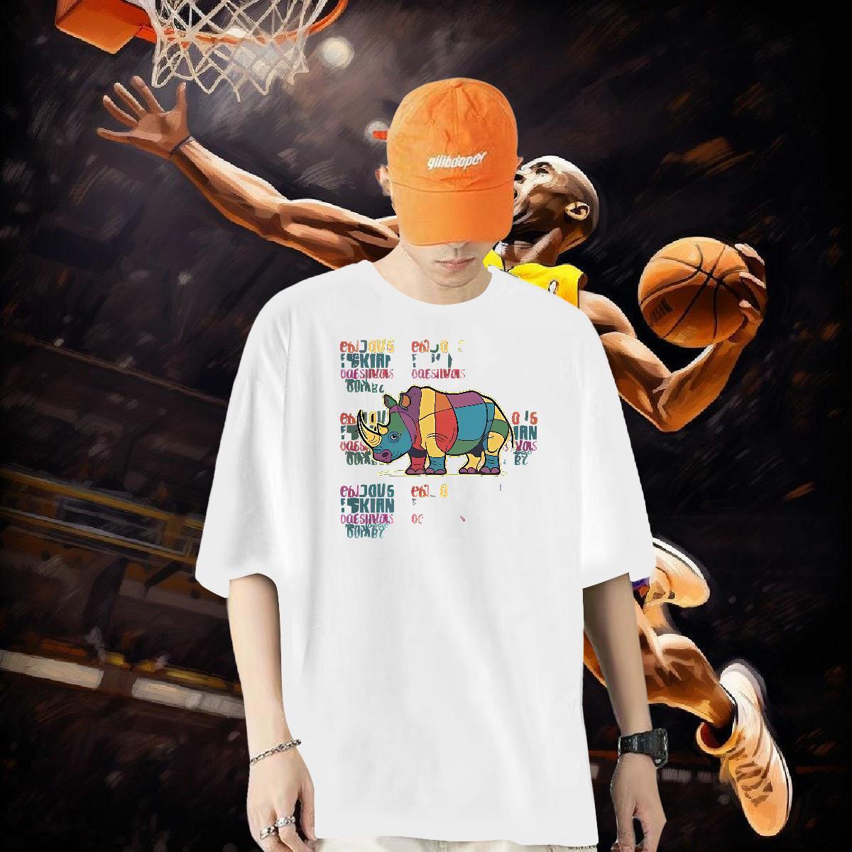 DIY T Shirts Men 230g Cotton Sport Tops Shirt Breathable High Quality Men Clothes T-Shirt Custom Printed