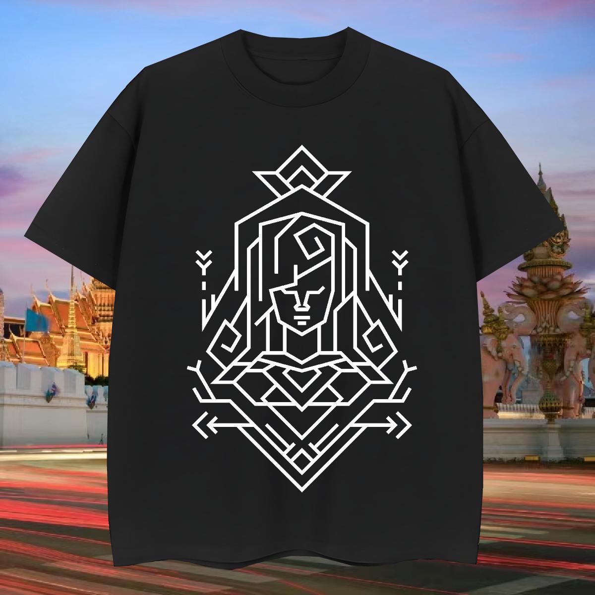 T Shirts Men 230g Cotton handpainted Daily Wear Breathable Short Sleeve White Plus Size Men Clothes T-Shirt Fashion Designer Brand Tops Tees