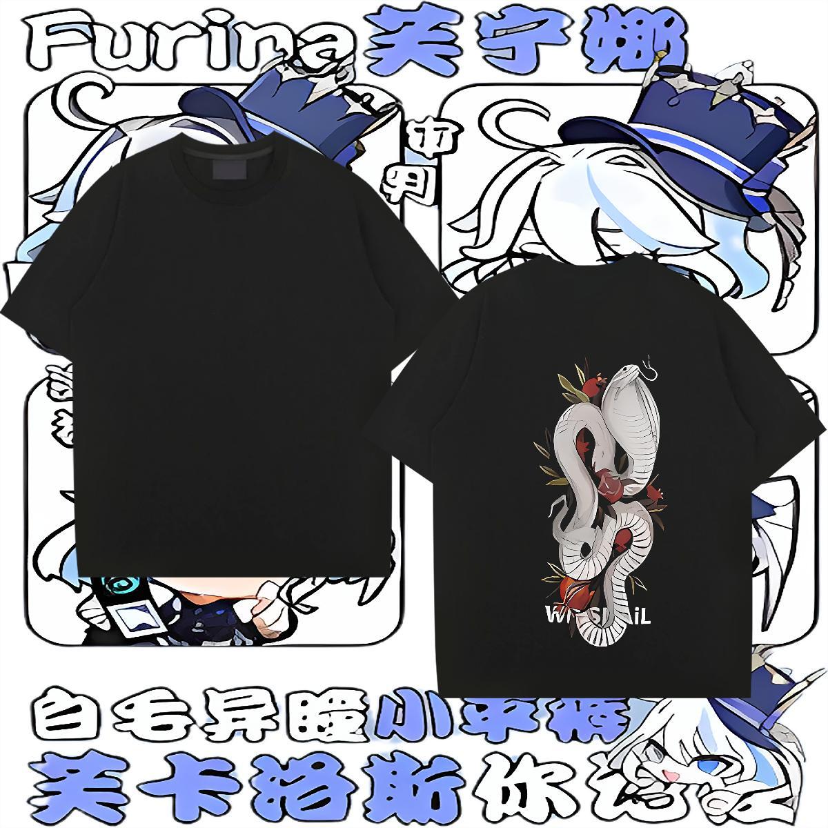 Fashion T Shirt For Man 230g Pure Cotton snake Street Polos O Neck Short Sleeves Classic Tshirt for Man Woman DIY