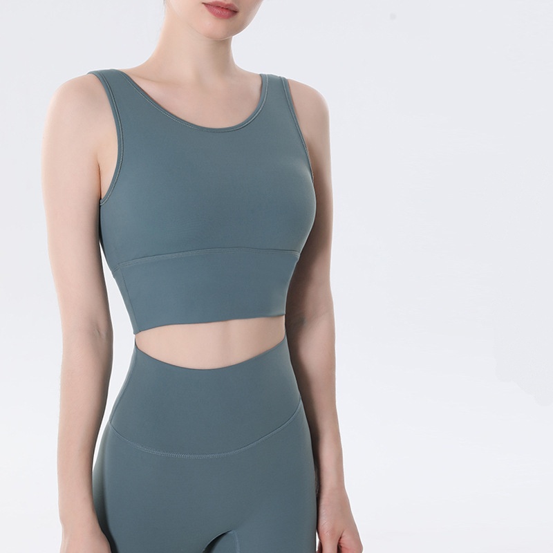 U-shaped fashion yoga underwear fully wrapped anti-slip anti-shock holding sports bra