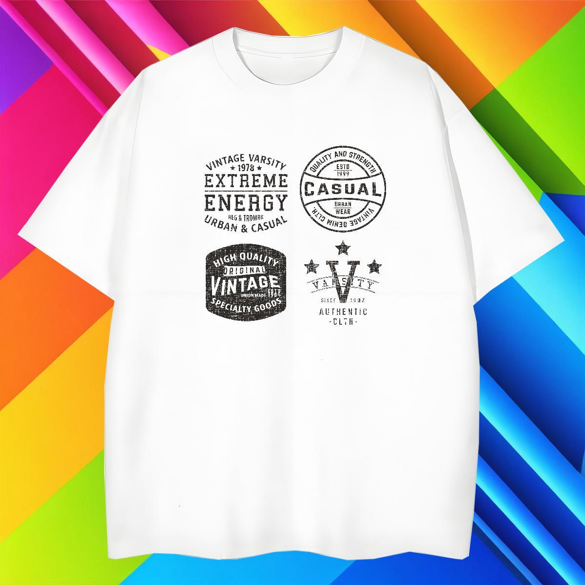 Unisex Tshirts 230g Cotton Spring Summer letter DIY Logo Oversized Crew Neck Custom Mens T Shirts Clothings