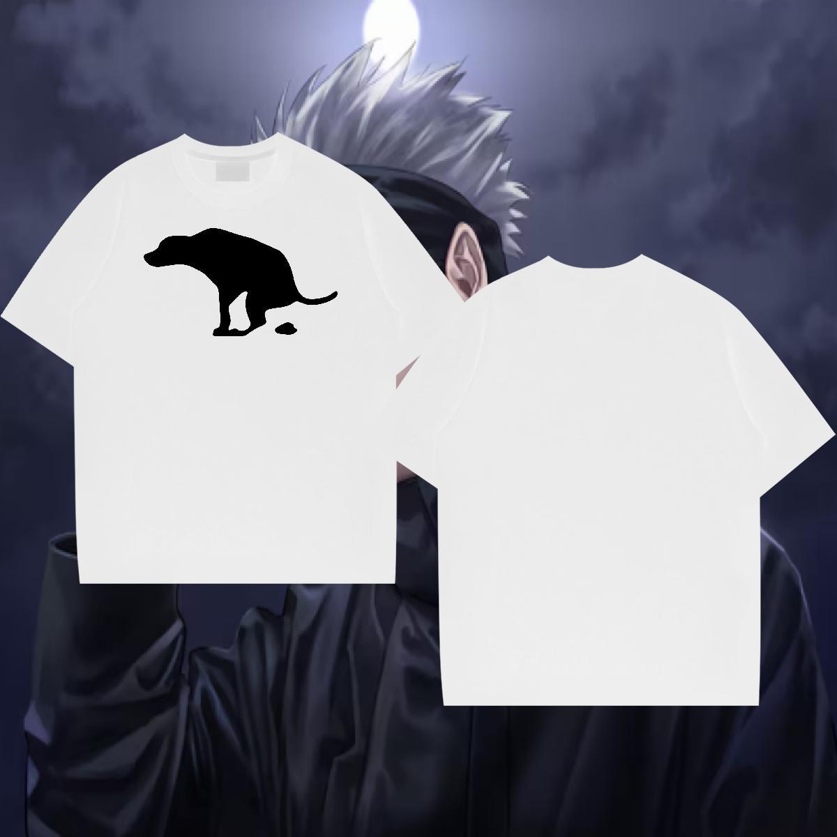 Fashion Designer T-Shirts 230g 100% Cotton Dog Sport Tee Shirt Round Neck Short Sleeve Brand Men Tops Tees Custom Big Size