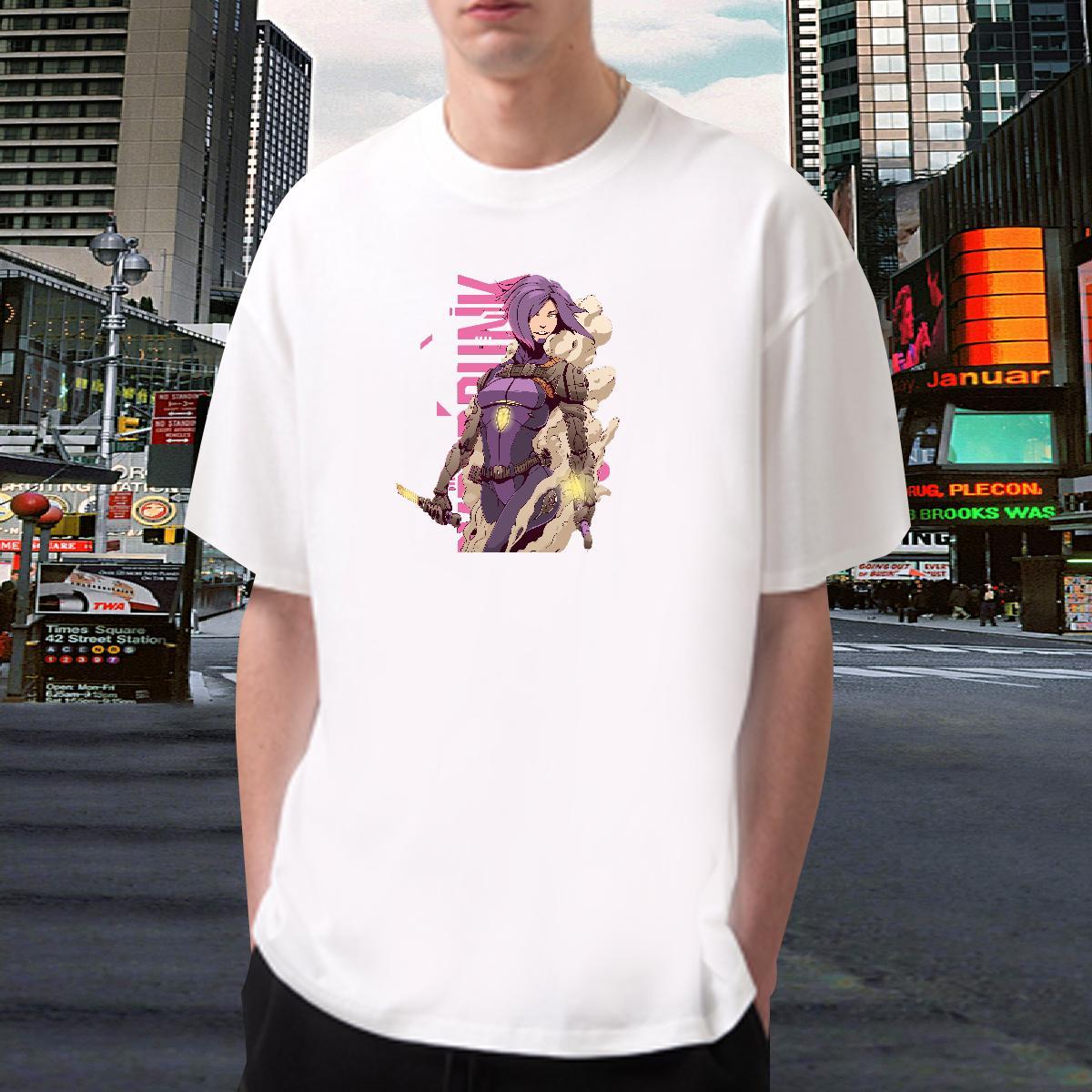 Mens T Shirts 230g 100% Cotton portrait Sport Breathable White Plus Size Tshirts Factory Direct Loose Tees Shirts