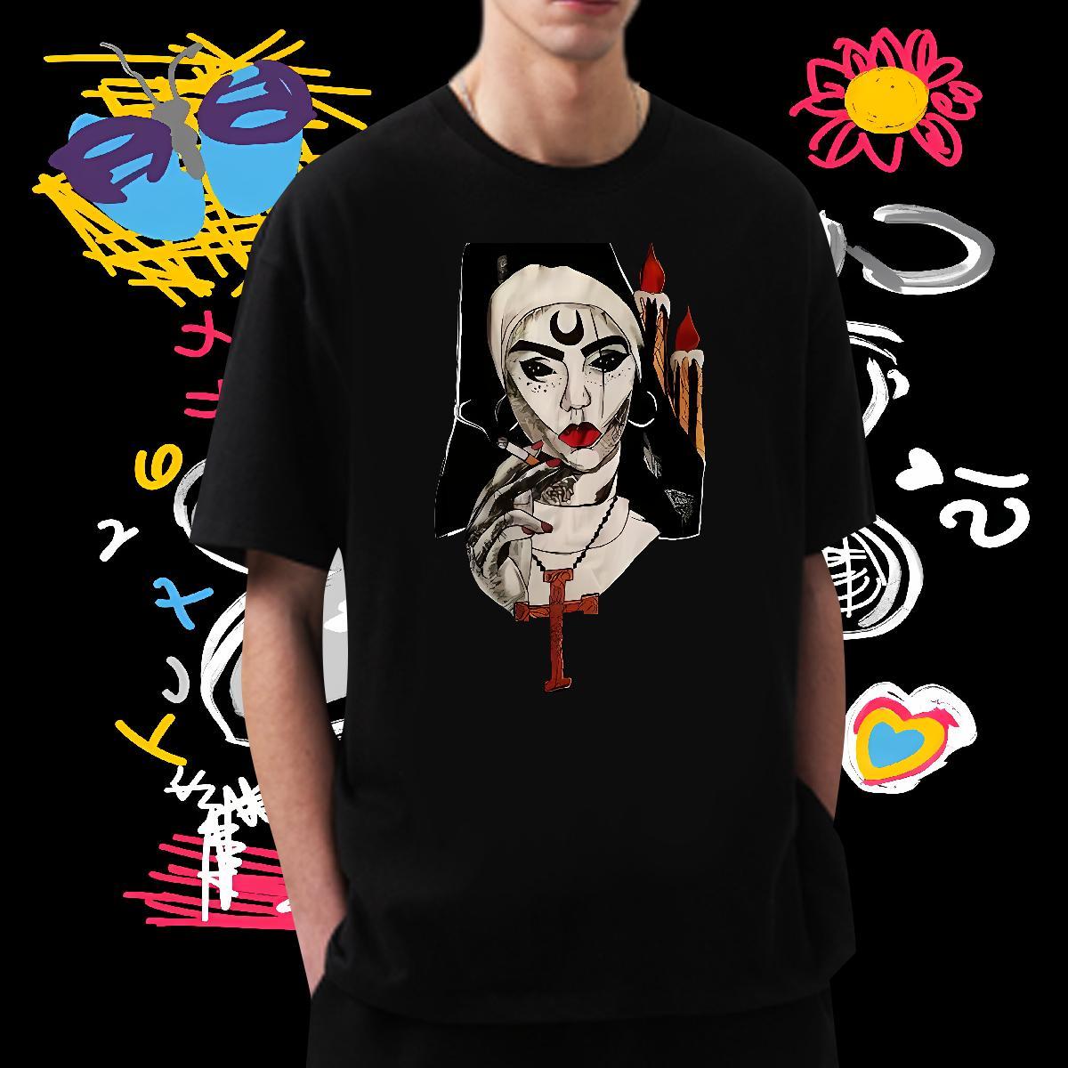 T-Shirts for Men 230g Cotton vermilion border Sport Breathable Soft Custom Anime Men Tops Tees 2024 DIY Loose Fit Wear