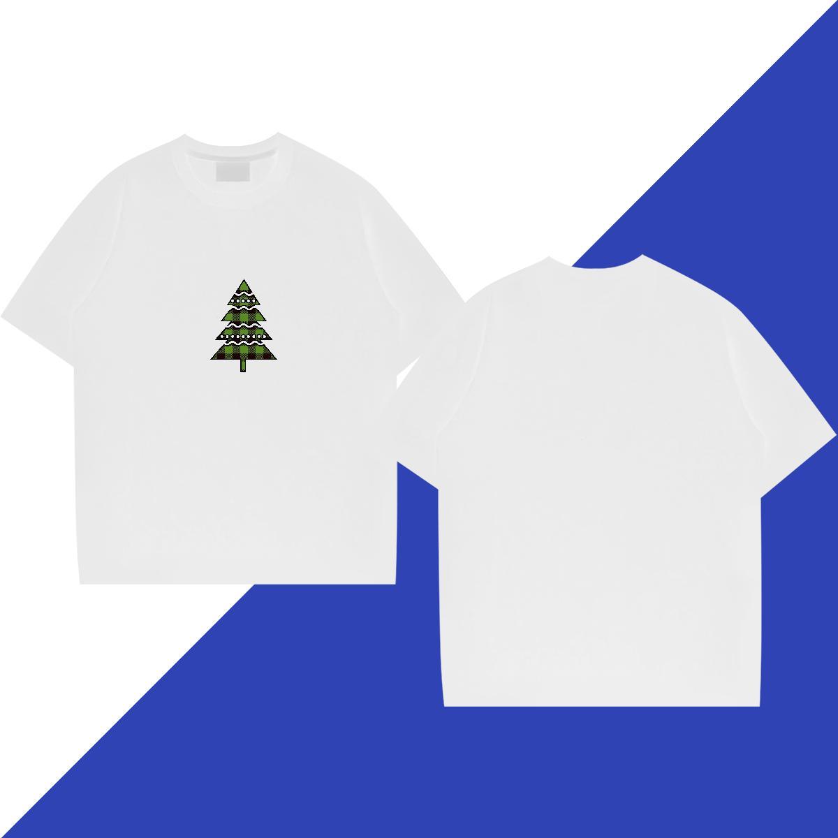 Fashion Casual T Shirts Men 230g Pure Cotton Christmas Sport Tee Shirt Breathable Short Sleeve Wholesale Tshirts DIY Logo Oversized