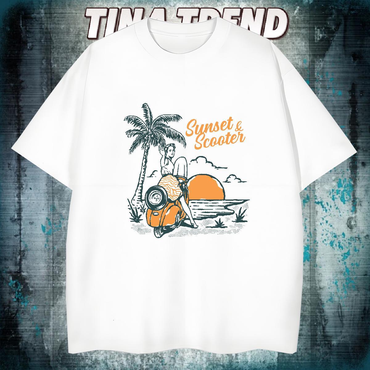 New T Shirts Men 230g Pure Cotton tree Sports Casual Top Tees O Neck Short Sleeves Cool Design Men Tshirts Graphic