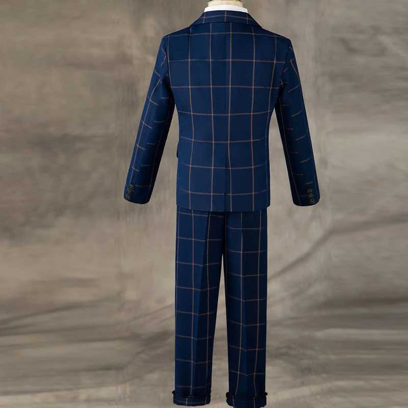 Suits Children Formal Wedding Party Suit Set Boys Birthday Party Performance Chorus Costume Kids Blazer bowtie Pants Clothing Set