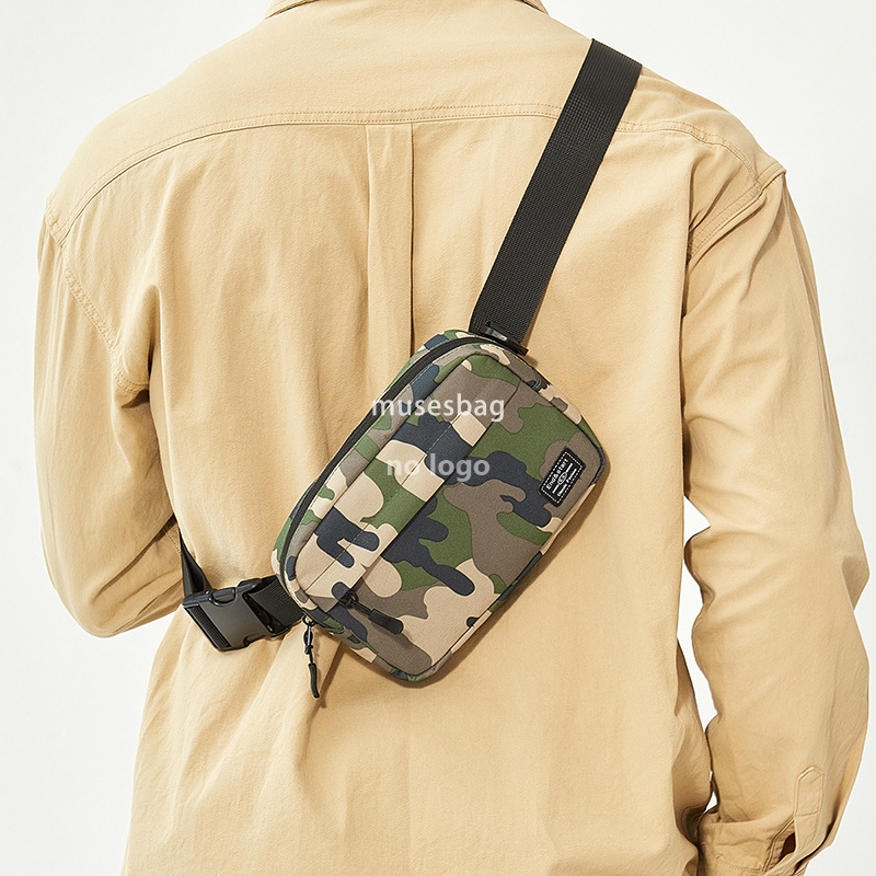 Men's backpack general fashion brand crossbody bag camouflage multi-functional chest bag outside single shoulder tactical small bag mobile phone 