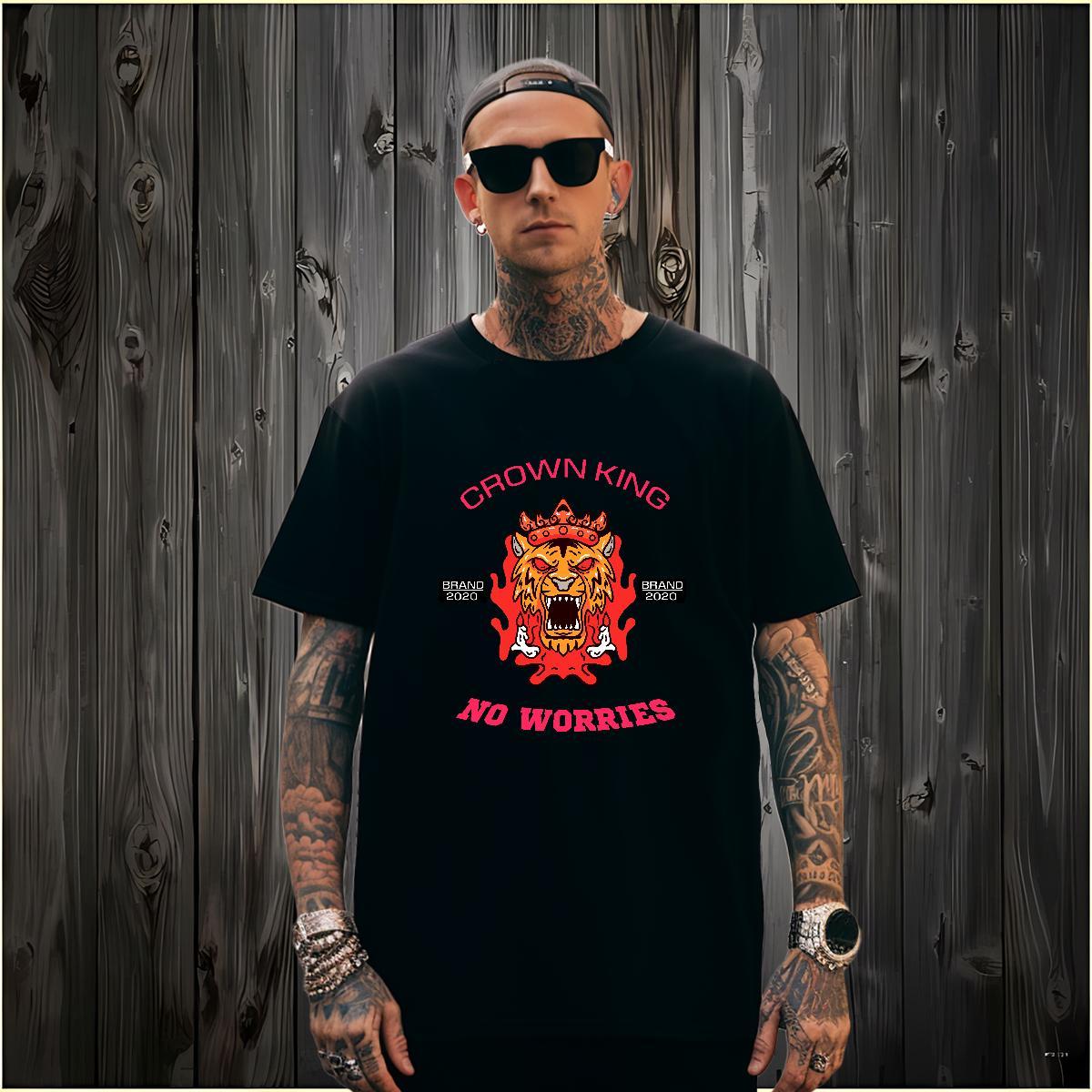 T-Shirts for Men 230g Cotton Sport Round Neck Short Sleeve Black White Men Tops Tees Designer Loose Tees Shirts