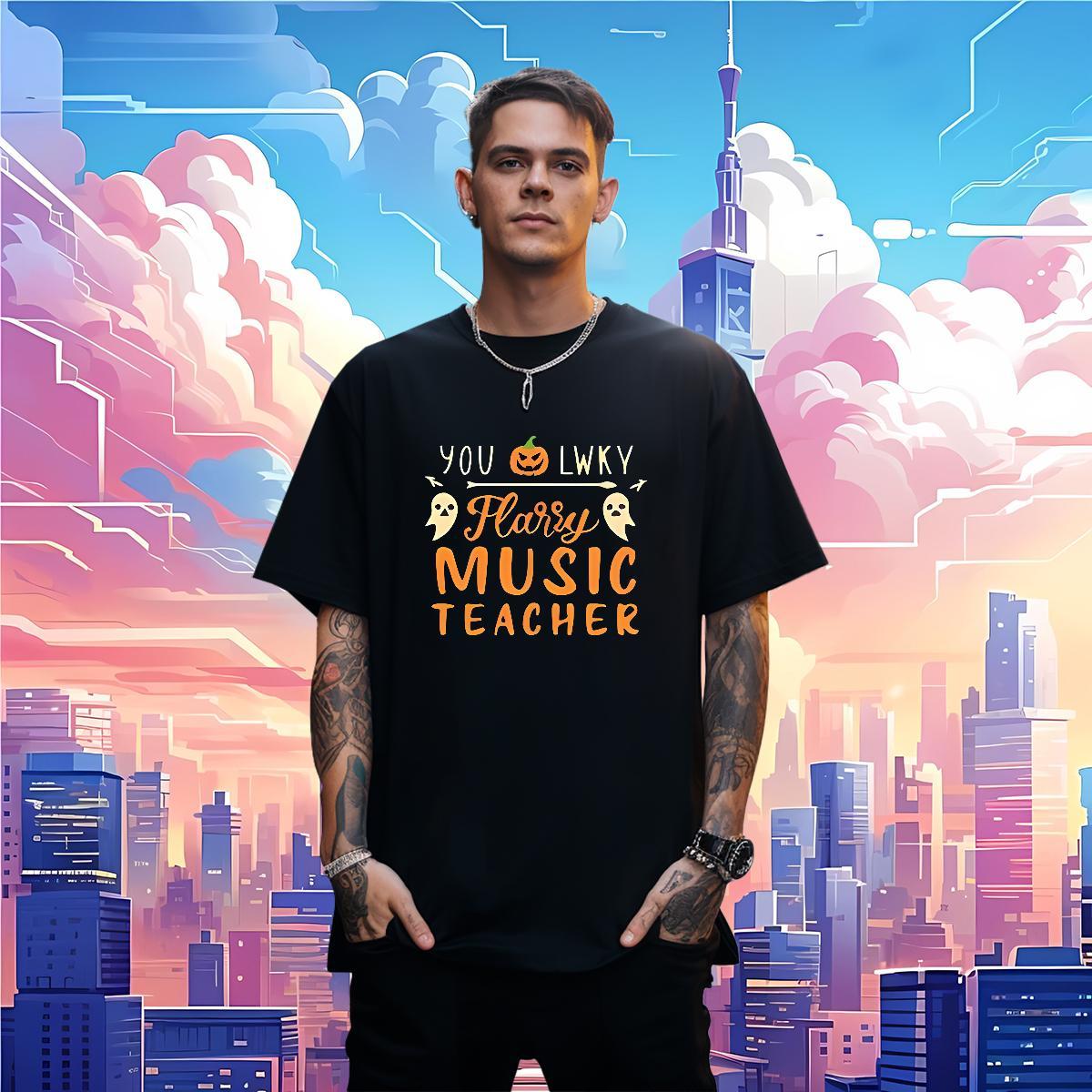 T-Shirts 230g Pure Cotton halloween Outdoor Breathable Crew Neck Customized Print Couples T Shirts 2024 Popular Clothings