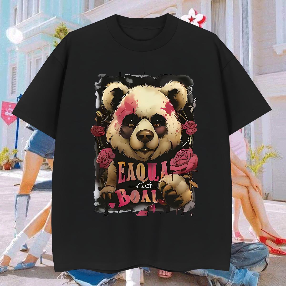 T-Shirts for Men 230g Pure Cotton Sport Breathable Short Sleeve Custom Cartoon Tshirts Designer Fashion Wholesale Clothings