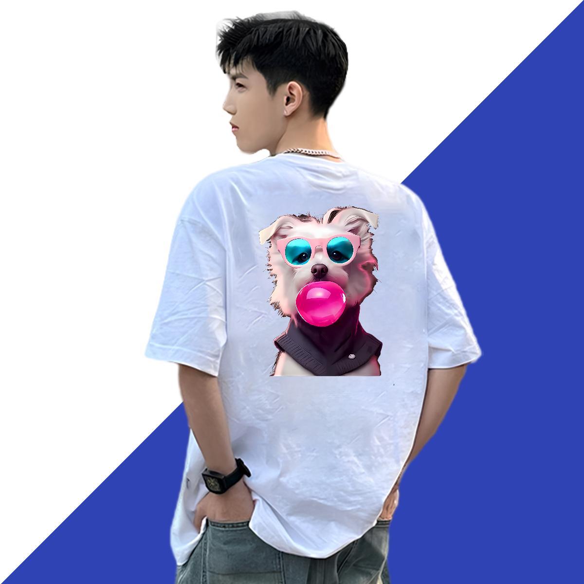 Stylist Men T Shirts 230g 100% Cotton Hip Hop Street Tee Shirt Breathable Soft Designer Men Tops Tees Custom Anime