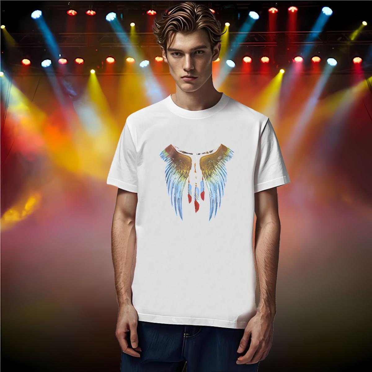 Designer T Shirt For Man 230g Pure Cotton eagle Hip Hop Tee Shirt Breathable Short Sleeve Soft Men Tees Anime Print