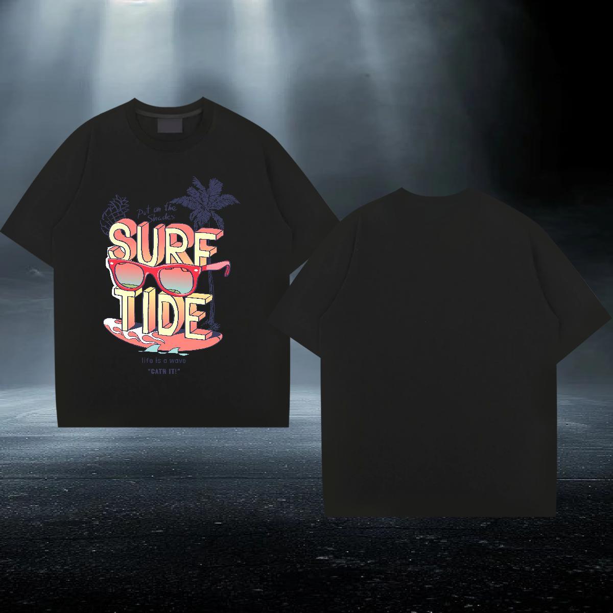 Designer T-Shirts for Men 230g Pure Cotton tree Hip Hop Street Tees Shirts Breathable Soft Classic Men Tees Anime Print