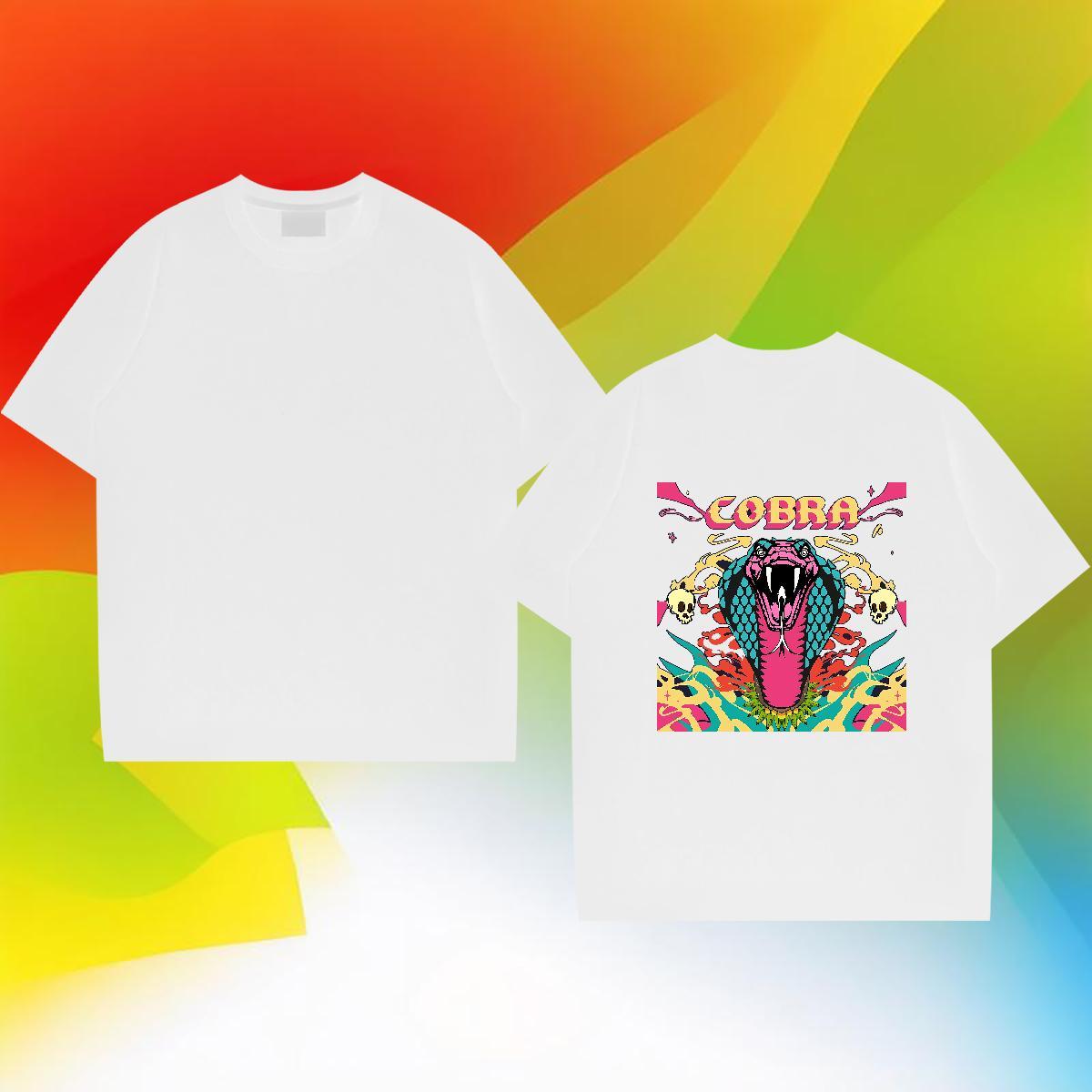 DIY Customized Mens T Shirts 230g Pure Cotton skull Sports Casual Tees Crew Neck Free Shipping Tshirt for Man Woman Custom Printing