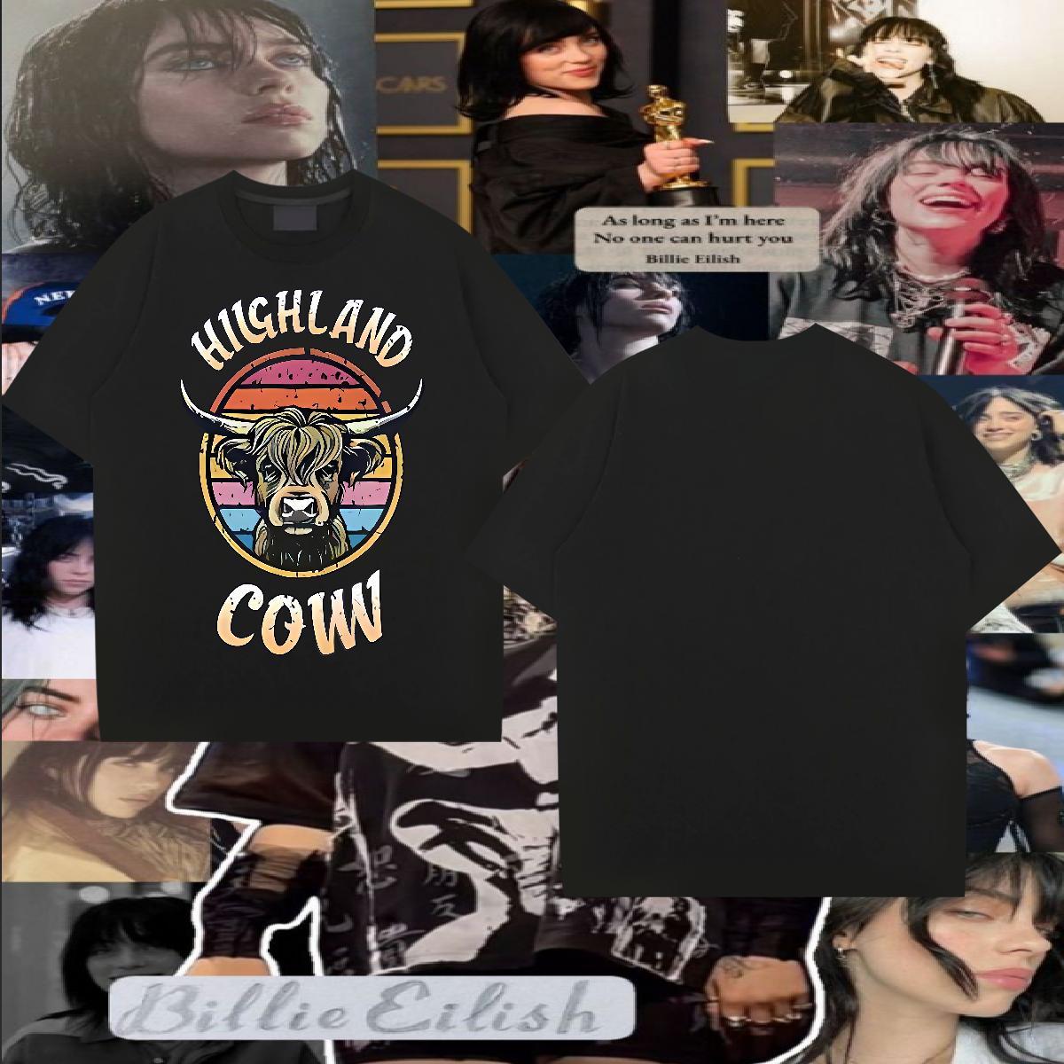 Wholesale T Shirts Men 230g 100% Cotton cow Casual Beach Tops Crew Neck Free Shipping Men Tees Cartoon Printing L-4XL