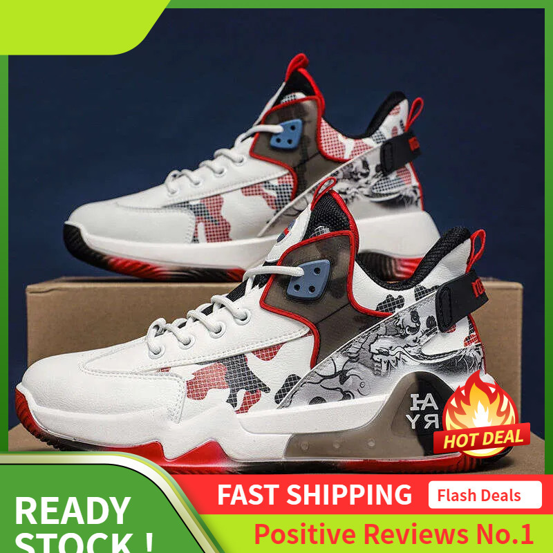 Ddmyoutdoor Autumn S Men New Basketball Sneakers Casual Athleisure Lace Up Running Shoes Activities Red Free Shipping Outdoor Neakers Hoes Hipping