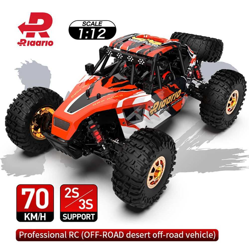 Diecast Model Cars Rlaarlo AM-D12 RTR 2.4GHz 4WD Brushless 2S/3S 1/12 RC Electric Remote Control Model Car Desert Truck Adults Childrens ToysL486