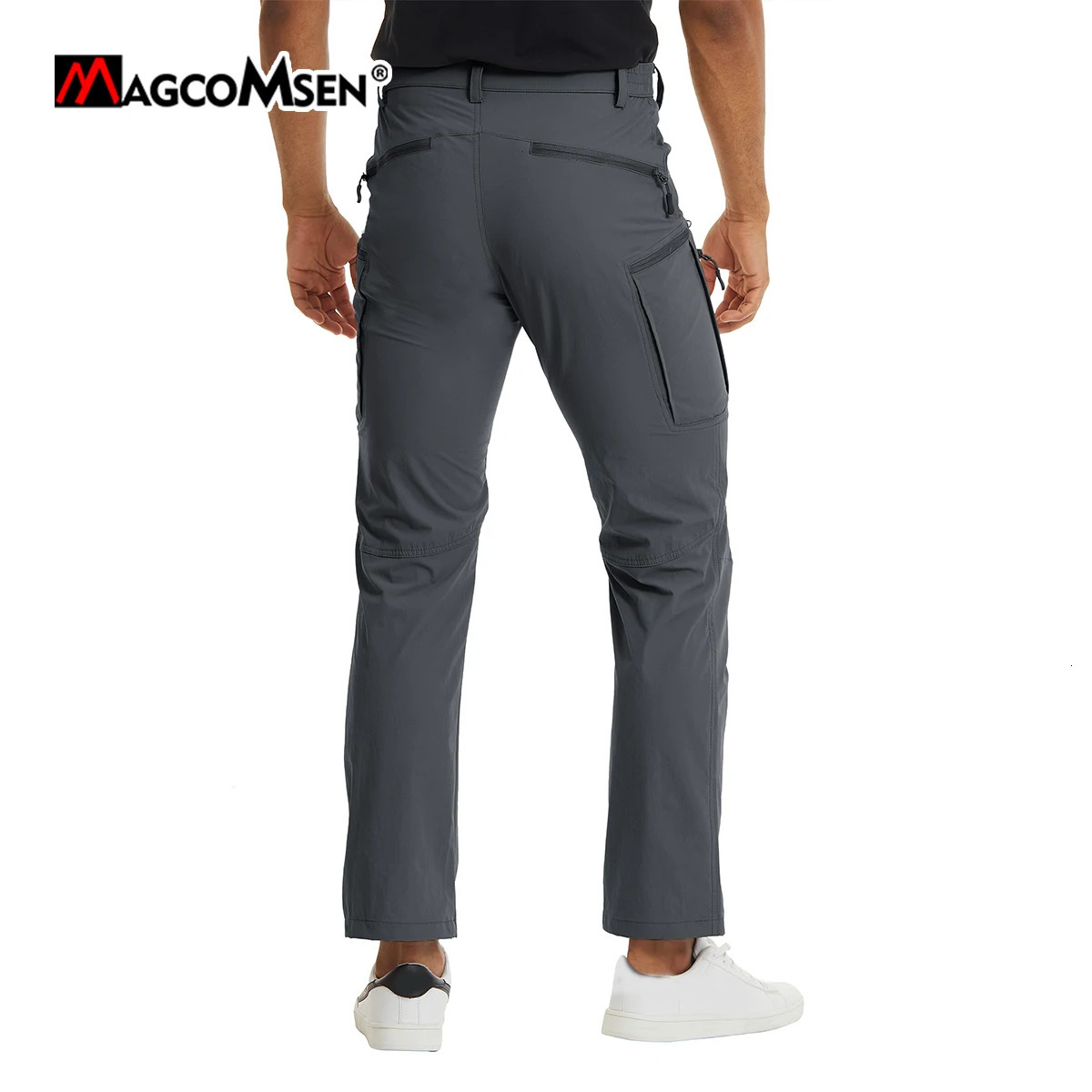 MAGCOMSEN Lightweight Hiking Pant Men Summer Cargo Pants Quick-Dry Nylon Water-Resistant Outdoor Fishing Casual Trouser 240806