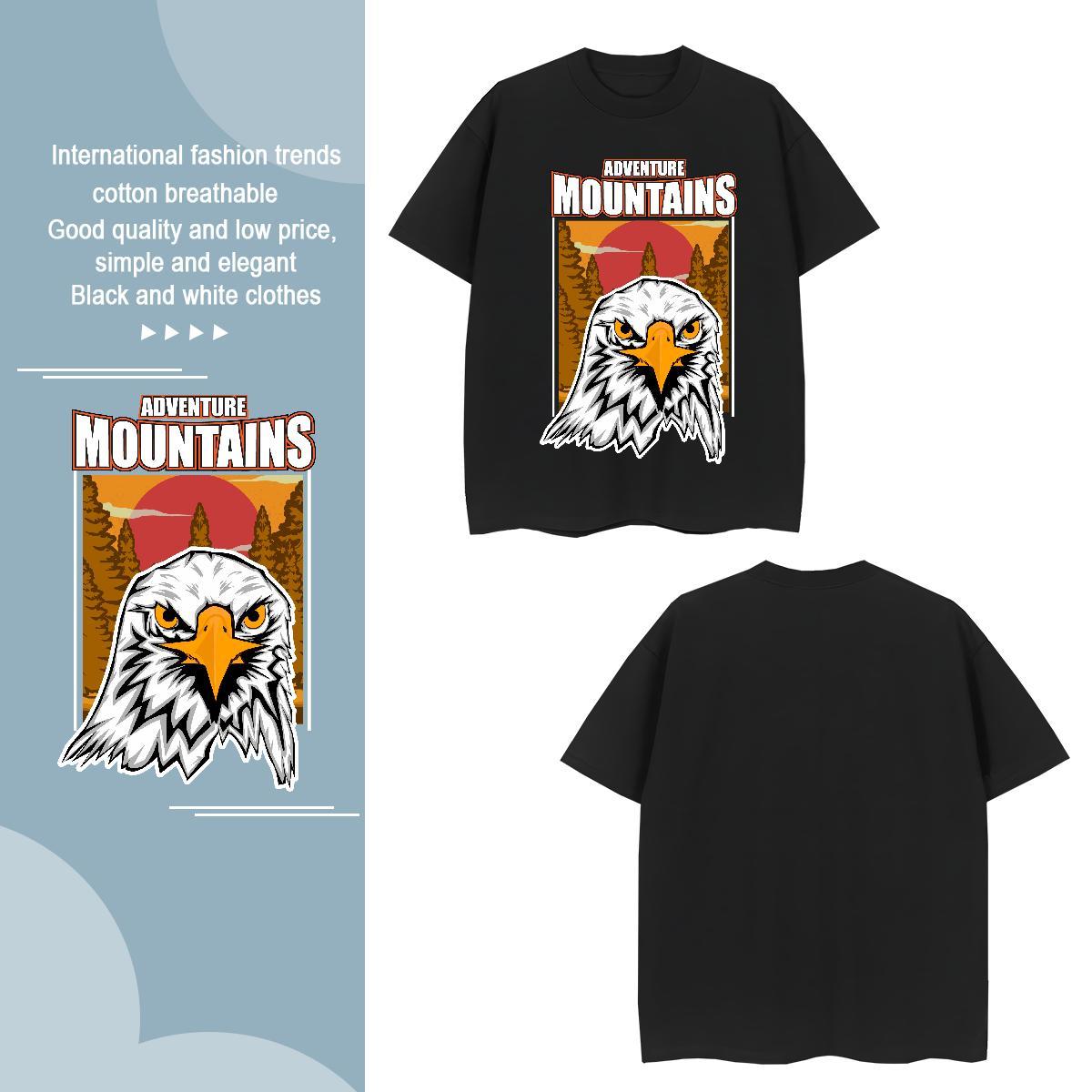 Cool Men Clothes T-Shirt 230g Cotton cool T-Shirts Street Wear Pure Cotton DIY 2024 Summer Tees Shirts