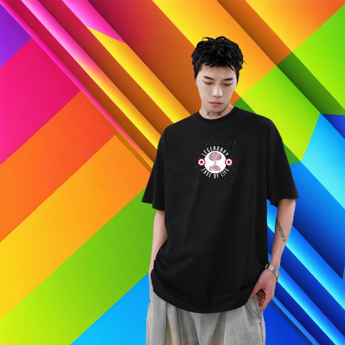 Popular Tshirt for Man Woman 230g Cotton Casual Daily Wear tree Oversized 4XL Breathable Soft 2024 Mens T Shirts Tops Shirt