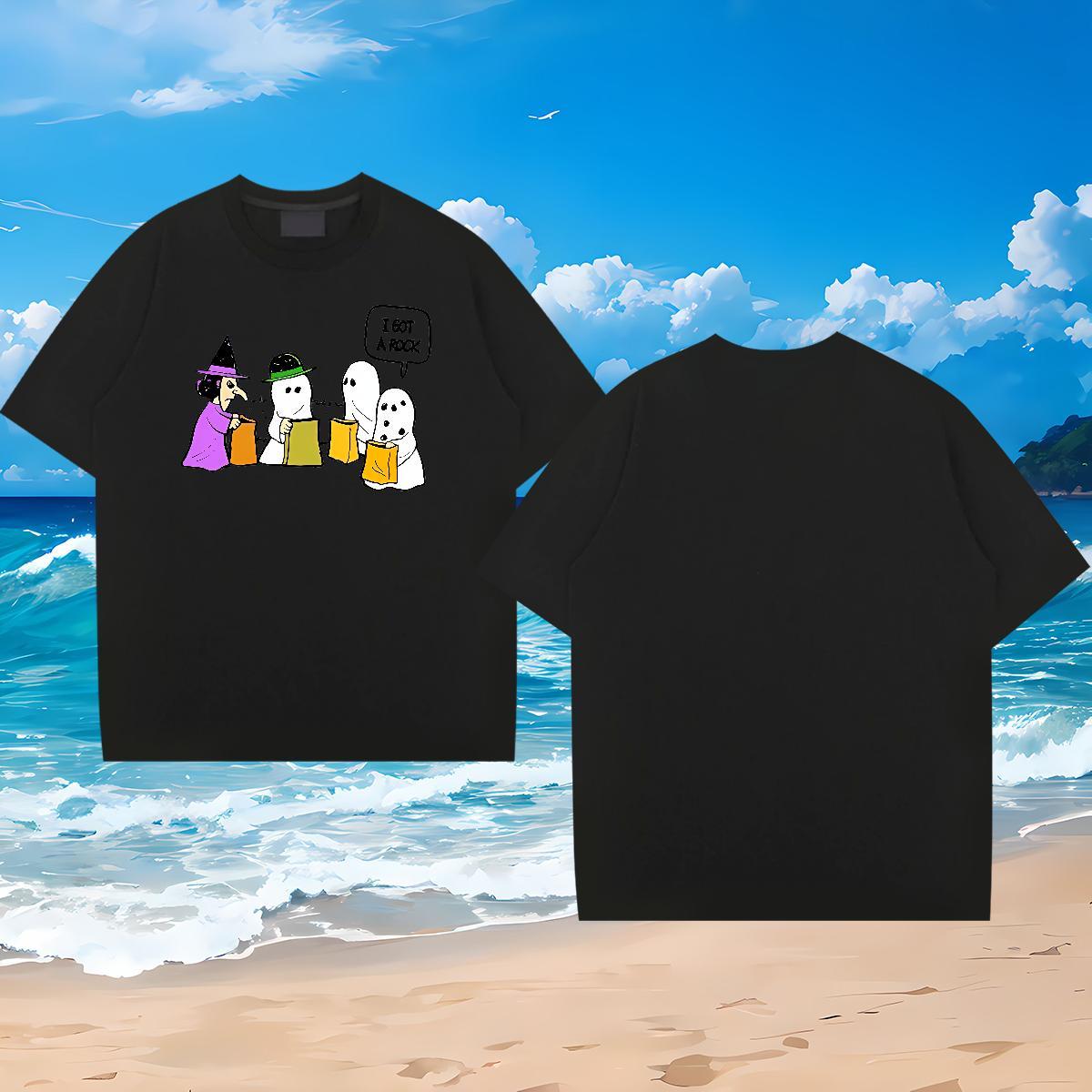 Custom T-Shirts for Men 230g Cotton halloween Sports Casual Tops Short Sleeve Soft Free Shipping Men Tshirts Oversized 3XL 4XL