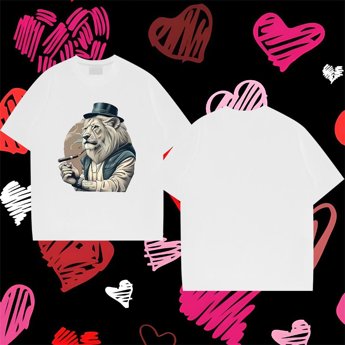 2024 DIY T shirt 230g Pure Cotton Casual Daily Wear Tees Shirts Breathable Short Sleeve Wholesale Tshirt for Man Woman Anime Print