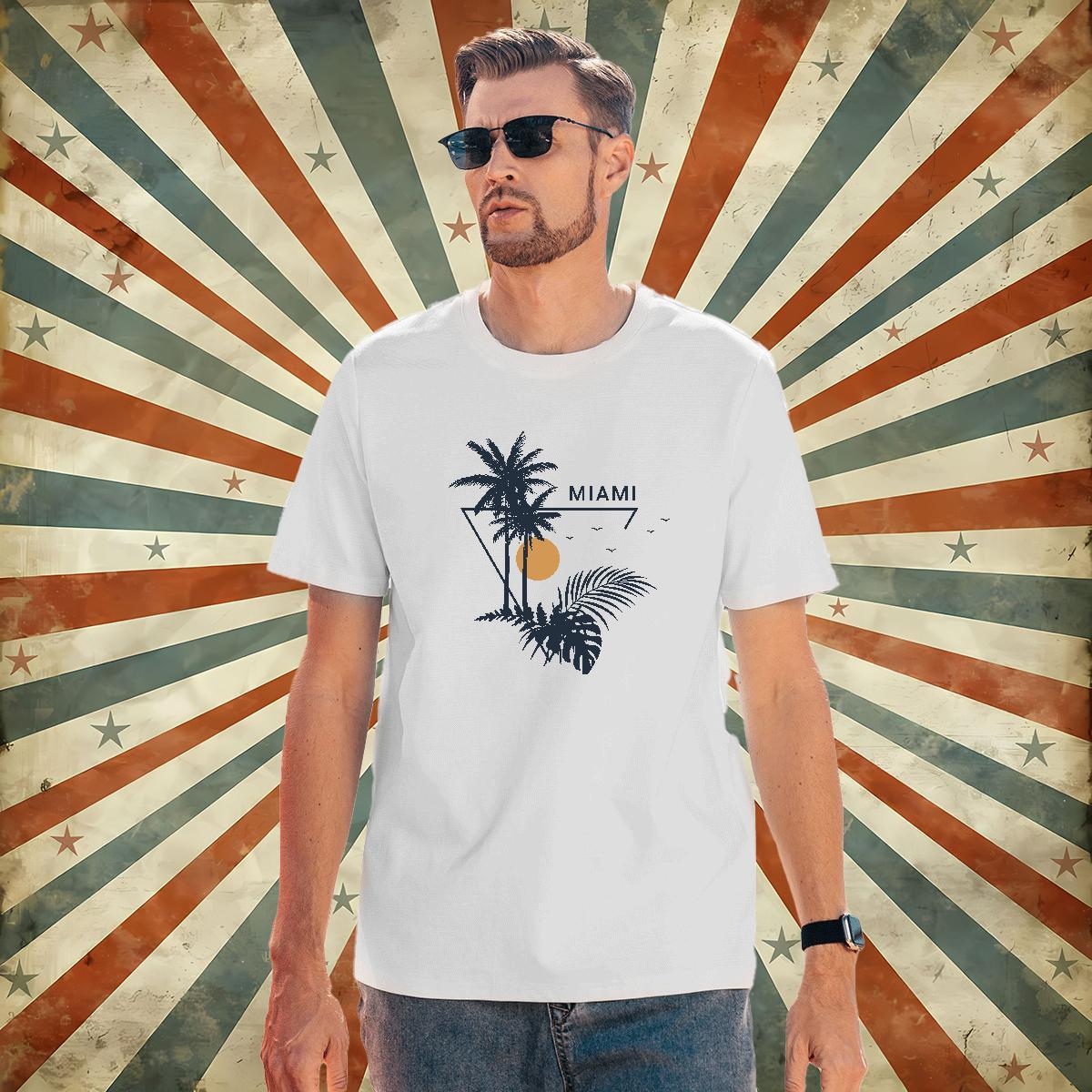 Fashion New T-Shirts 230g Pure Cotton sea Home Outdoor Clothings Breathable Crew Neck Unisex Tshirt for Man Woman Custom Anime