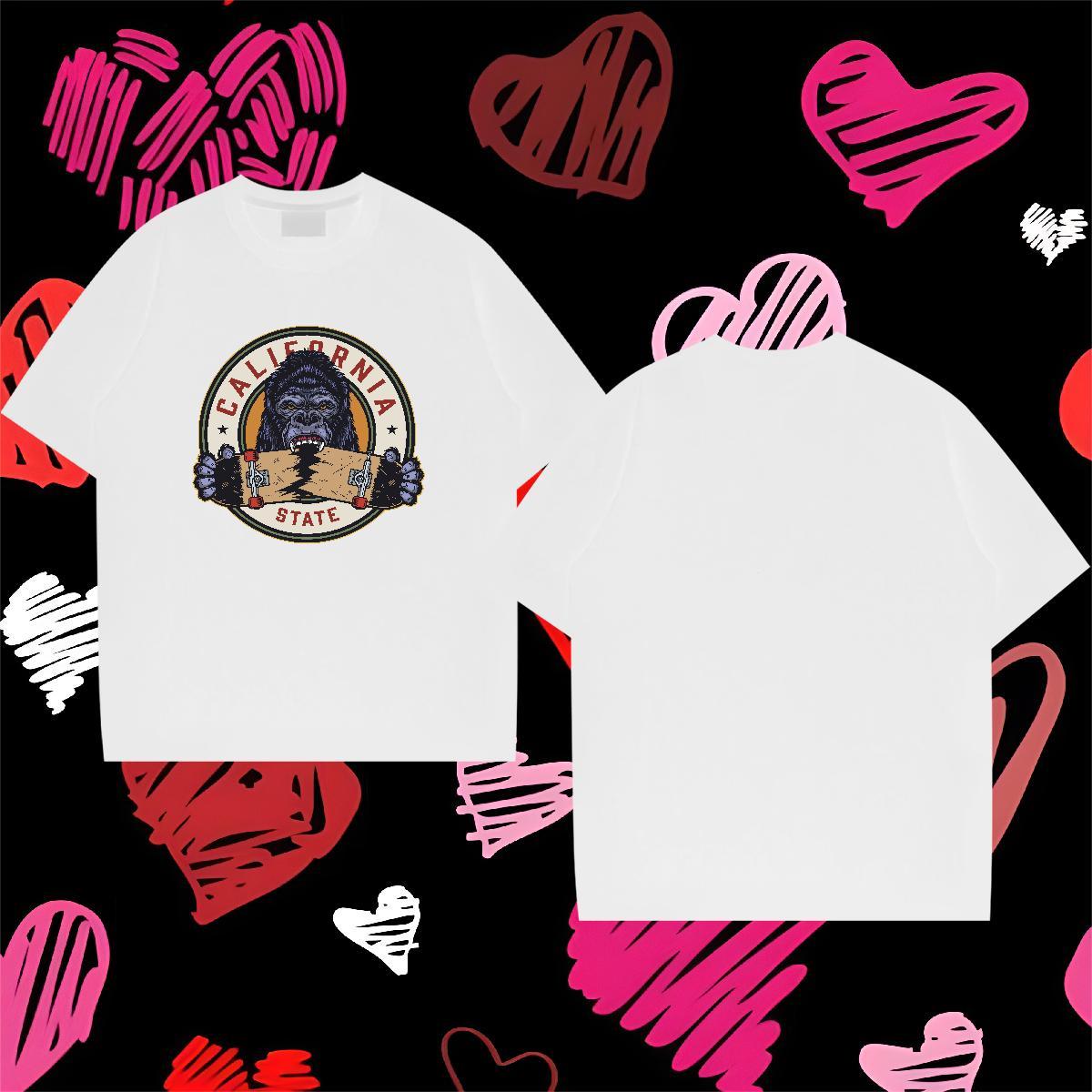 Custom Mens T Shirts 230g Cotton Street wear Hip Hop Tees Shirts Short Sleeve O-Neck Wholesale Mens Tshirts Floral Print