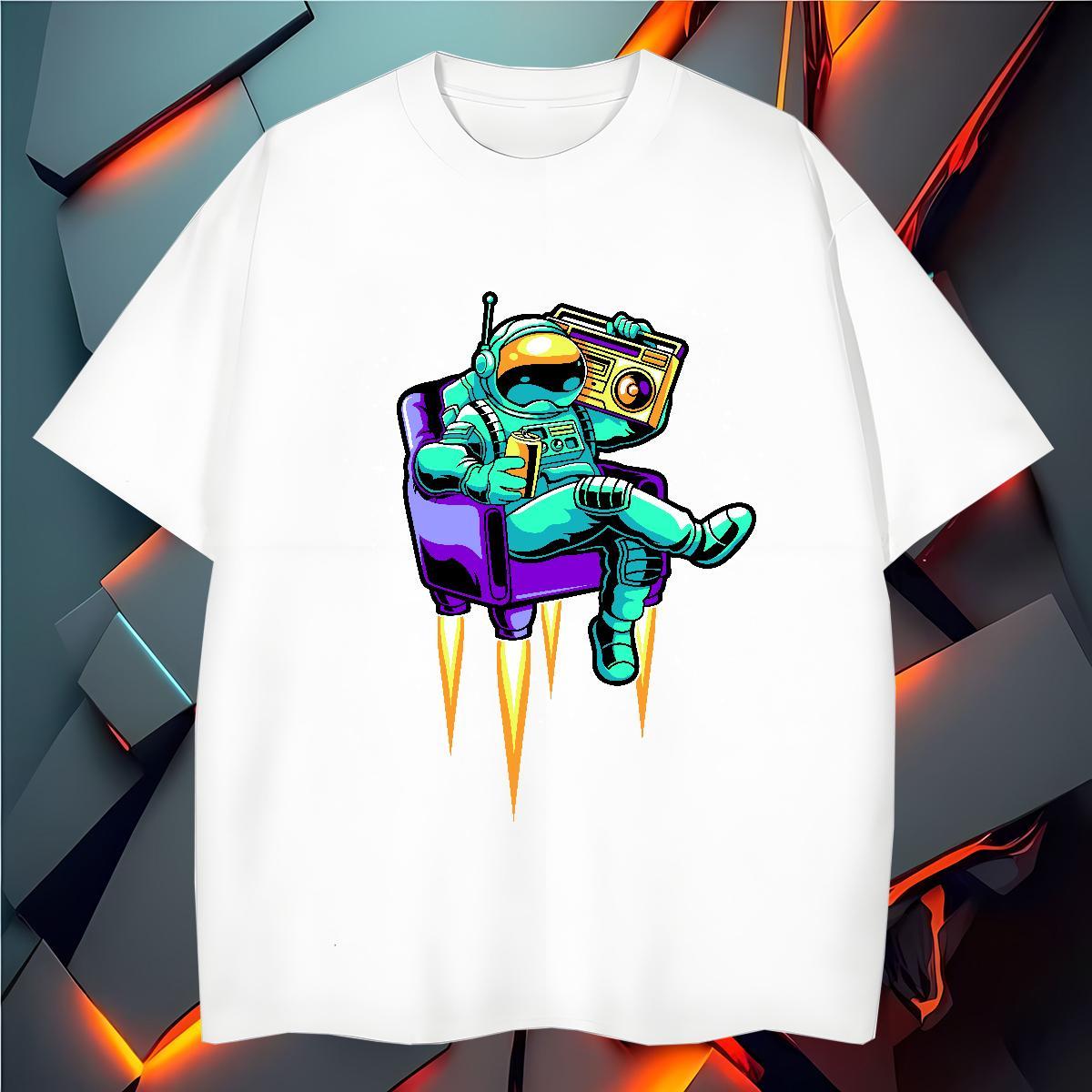 T Shirts Men 100% Cotton 230g universe Spring Summer Breathable Soft Anime Men Tees Factory Direct High Quality Tops Tees