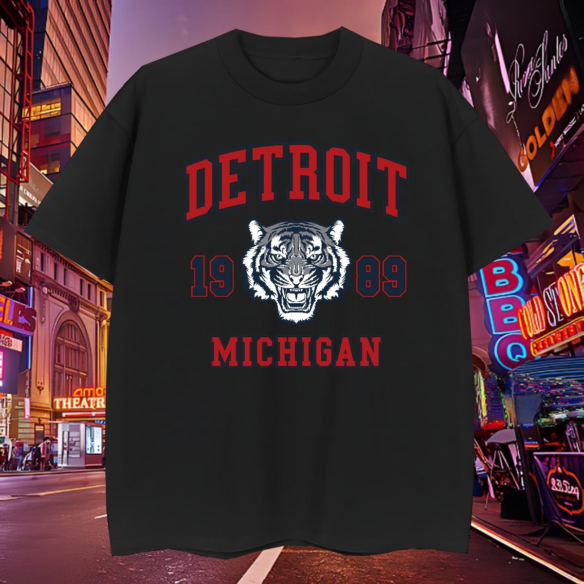 Popular Tshirts 100% Cotton 230g tiger T-Shirts for Men Casual Short Sleeve Soft Anime Print New Arrival Tees