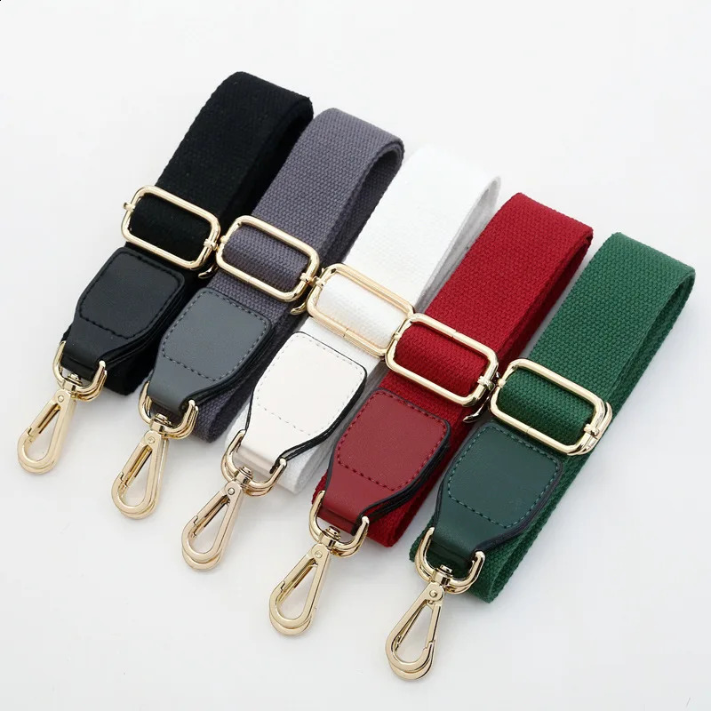 Solid Color Nylon Bags Strap Women Men Replacement PU Crossbody Messenger Shoulder Bag Parts Accessories Adjustable Belt Straps 240805