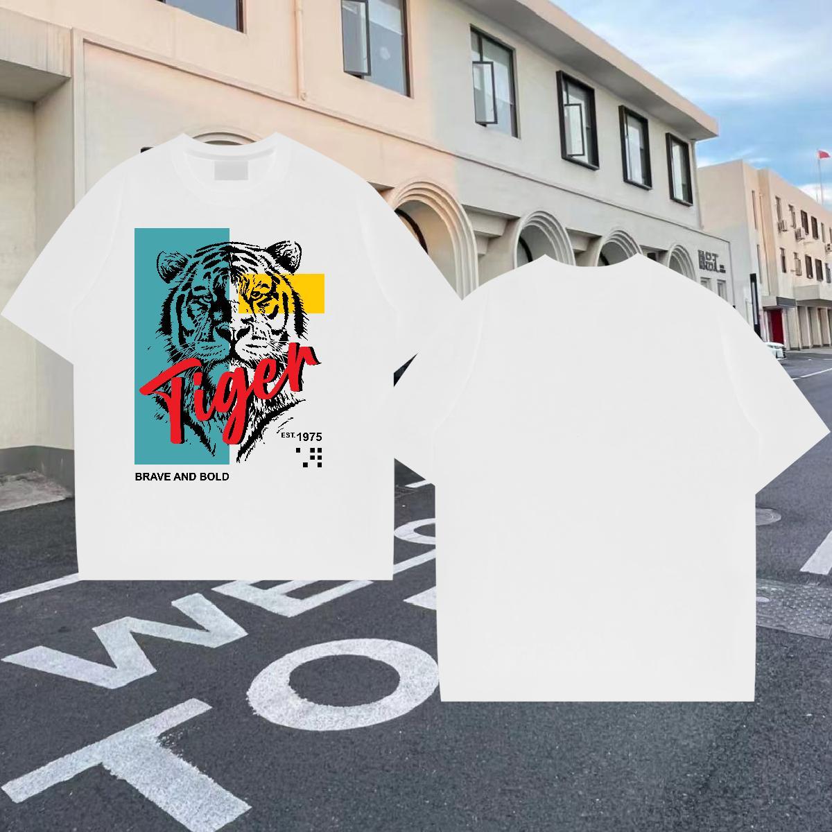 Fashion T Shirt For Man 100% Cotton 230g Sport Clothes Short Sleeve O-Neck Designer Mens Tshirts DIY Anime