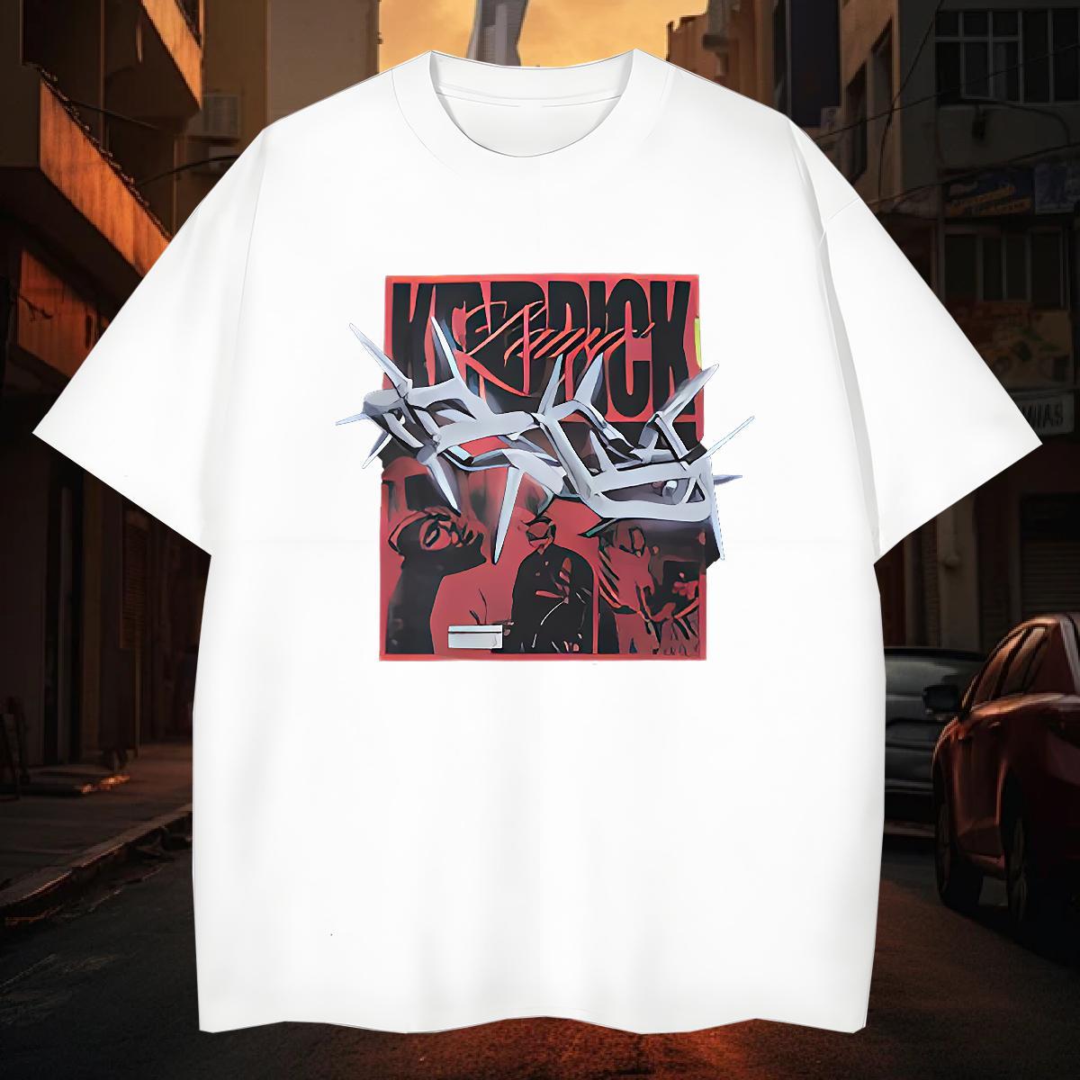 T shirt 230g Cotton painting High Street Hip Hop Breathable Short Sleeve Custom Print Plus Size Mens Tshirts Free Shipping Brand Tops