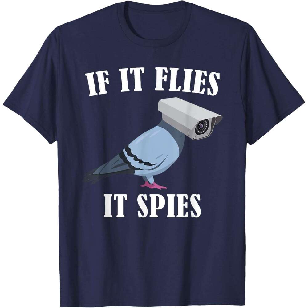T shirt Mens Birds Spie Conspiracy Joke Meme Surveillance MensWomens T-Shirt shirts tshirt graphic tee Casual tops summer clothes Short sleeve Free sh