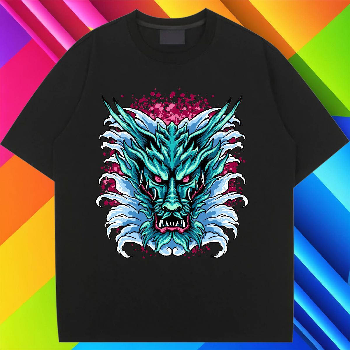 Soft Women T Shirts O Neck Short Sleeves Tshirt for Man Woman Skull Summer Casual 100% Cotton 230g DIY Tshirts