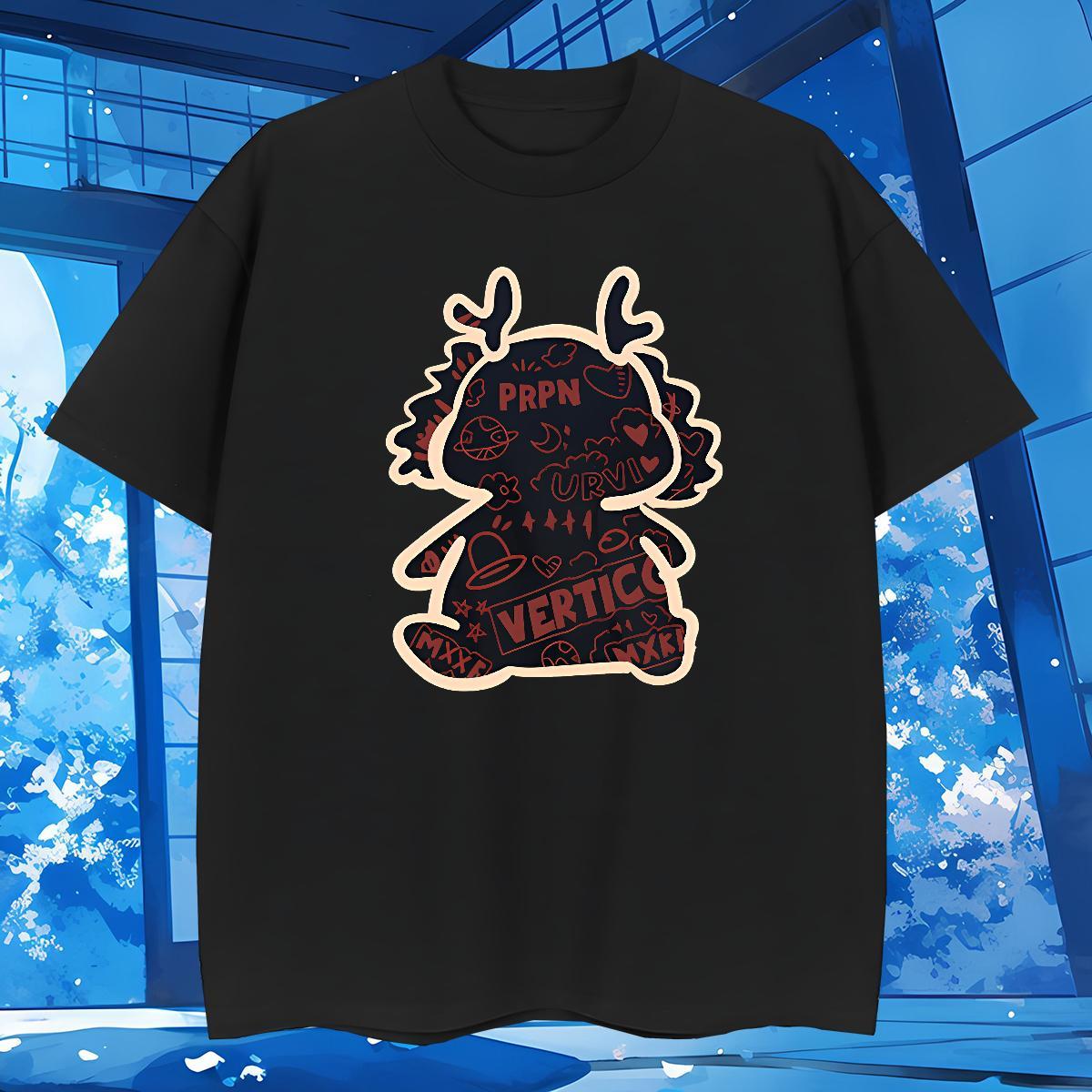 Man T Shirts 230g 100% Cotton dinosaur Street Casual Breathable Short Sleeve Custom Print Plus Size Couples T Shirts Fashion Loose Top Tees