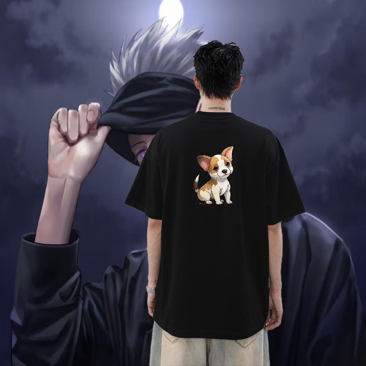 Wholesale Man T Shirts 230g Cotton Anime Printing Street Clothings Pure Cotton High Quality Men Clothes T-Shirt Custom Printed